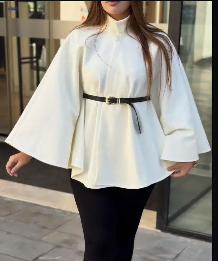 كاب مع حزام /cape/menteau cape